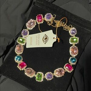 Eye Candy Vibrant Jewel-Toned Necklace NWT